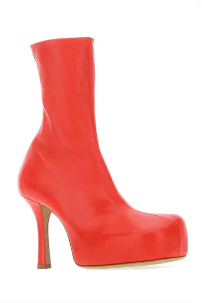 Shop Bottega Veneta Boots In Red