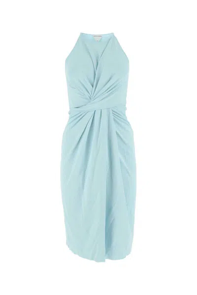 Shop Bottega Veneta Dress In Blue