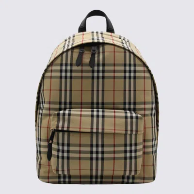 Shop Burberry Archive Beige Backpack