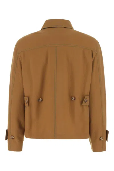 Shop Burberry Jackets And Vests In Camel