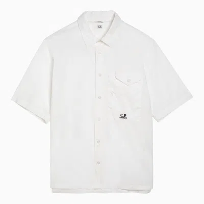 Shop C.p. Company Short-sleeved Shirt In White