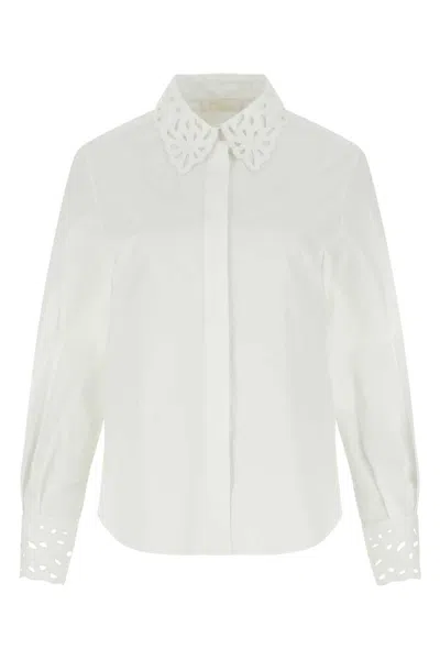Shop Chloé Shirts In White