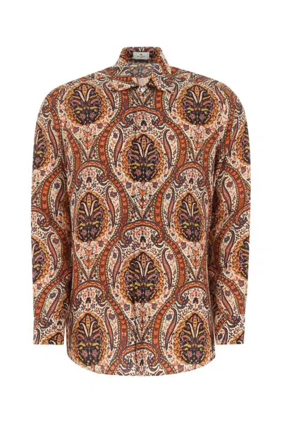 Shop Etro Shirts In Printed