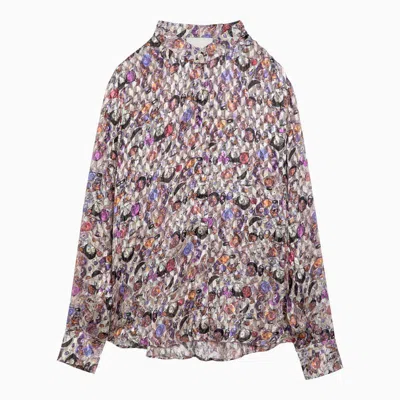 Shop Isabel Marant Shirt With Print In Multicolor