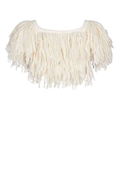 Jacquemus White Short Sleeves Top