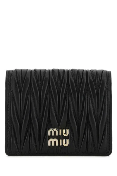 Shop Miu Miu Wallets In Black