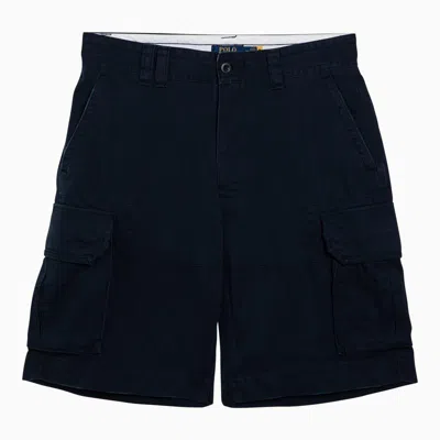Shop Polo Ralph Lauren Navy Bermuda Shorts In Blue