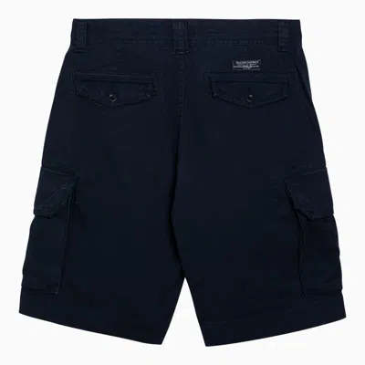 Shop Polo Ralph Lauren Navy Bermuda Shorts In Blue