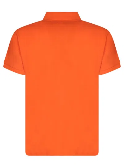 Polo Ralph Lauren T-shirt Collared Short Sleeves In Orange