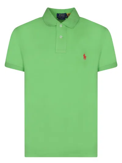 Polo Ralph Lauren Pique Polo Shirt Polo Shirts Green In Green