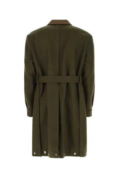 Shop Sacai Trench In Green