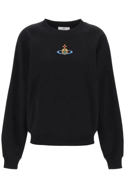 Shop Vivienne Westwood Organic Cotton Sweatshirt In Nero