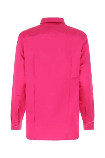 Shop Ami Alexandre Mattiussi Ami Paris Shirts In Pink