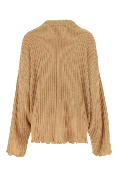 Shop Maison Margiela Knitwear In Camel