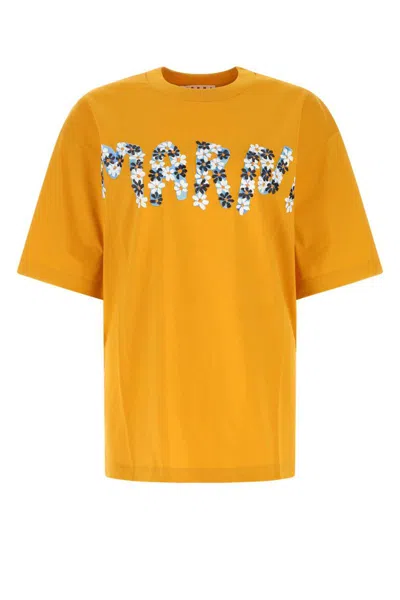 Shop Marni T-shirt In Yellow
