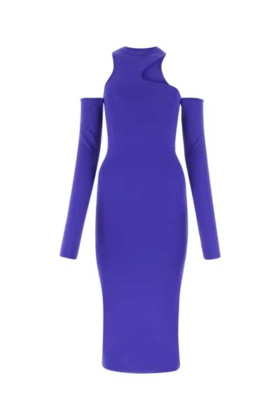 Shop Off-white Off White Dress In Purple