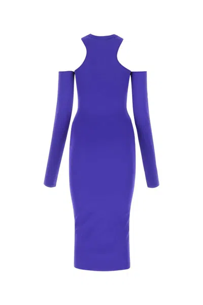 Shop Off-white Off White Dress In Purple
