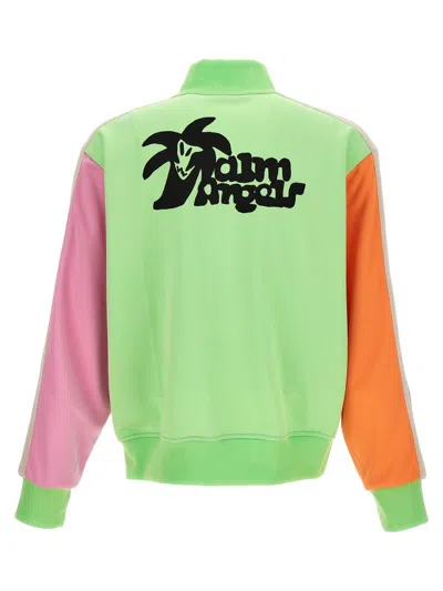 Shop Palm Angels Hunter Colorblock Track Sweatshirt In Multicolor