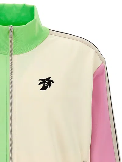 Shop Palm Angels Hunter Colorblock Track Sweatshirt In Multicolor