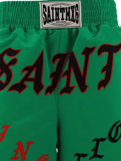 Shop ©saint M×××××× Saint M×××××× "boxing" Shorts In Green