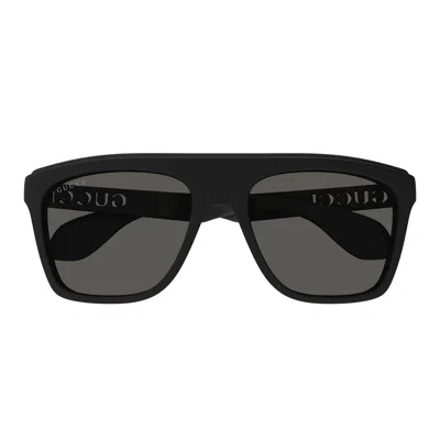 Shop Gucci Eyewear Sunglasses In Black Matte