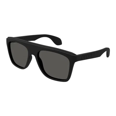 Shop Gucci Eyewear Sunglasses In Black Matte