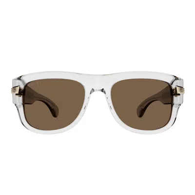 Gucci Eyewear Square Frame Sunglasses In Transparent