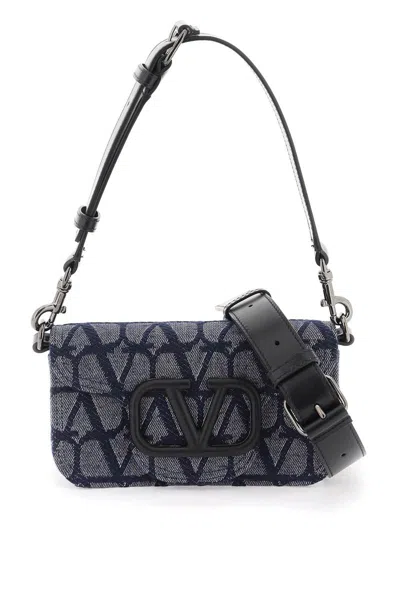 Shop Valentino Mini Locò Shoulder Bag In Blu