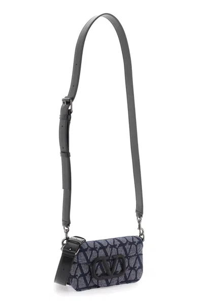 Shop Valentino Mini Locò Shoulder Bag In Blu