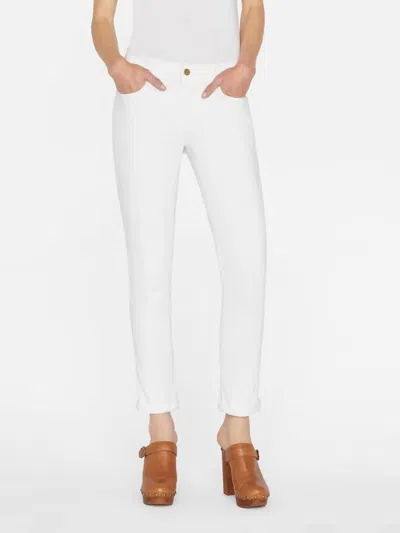 Shop Frame Le Garcon Jean In Blanc In White