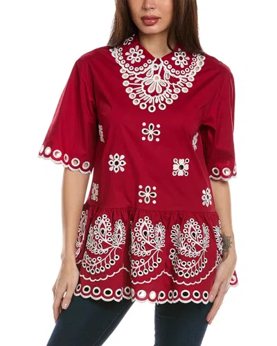 Shop Red Valentino Shirt In Red