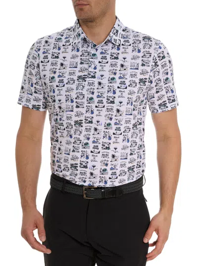 Robert Graham License To Chill Polo In White