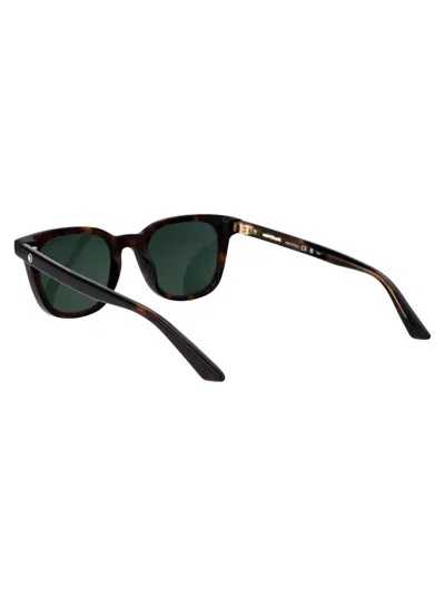 Shop Montblanc Sunglasses In 002 Havana Havana Green