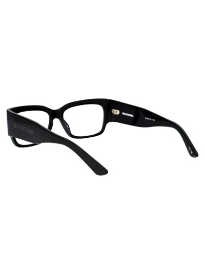 Shop Balenciaga Optical In 001 Black Black Transparent