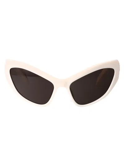 Shop Balenciaga Sunglasses In 003 Ivory Ivory Grey