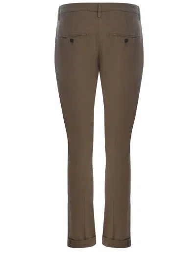 Dondup Trousers  Gaubert Made In Poplin In Camel