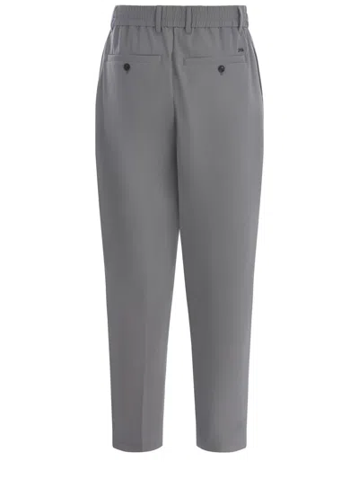 Shop Emporio Armani Trousers In Grey