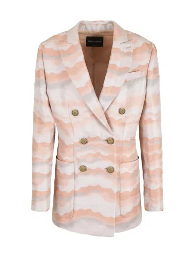 Shop Giorgio Armani Jackets In Printed