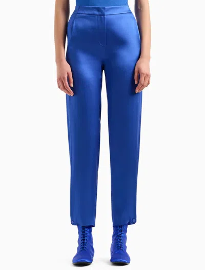 Shop Giorgio Armani Trousers Blue