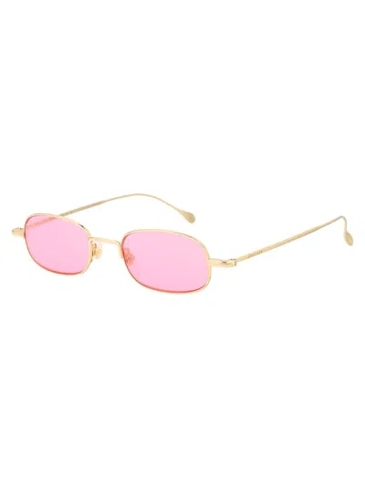 Shop Gucci Sunglasses In 005 Gold Gold Pink