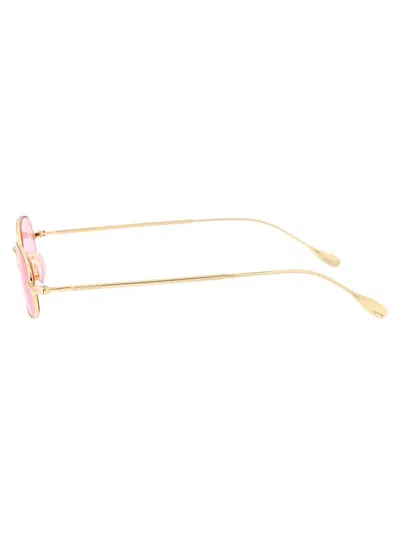 Shop Gucci Sunglasses In 005 Gold Gold Pink