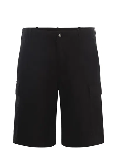 Shop Kenzo Cargo Shorts In Black