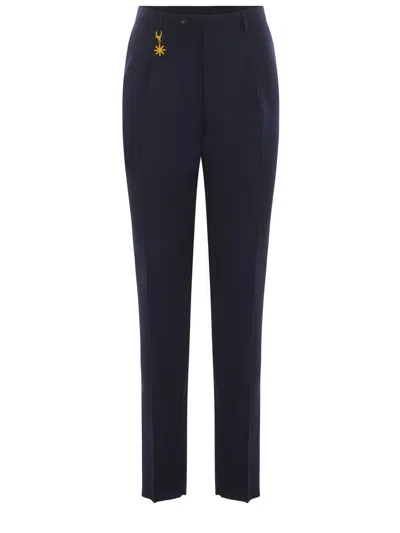 Shop Manuel Ritz Trousers Blue