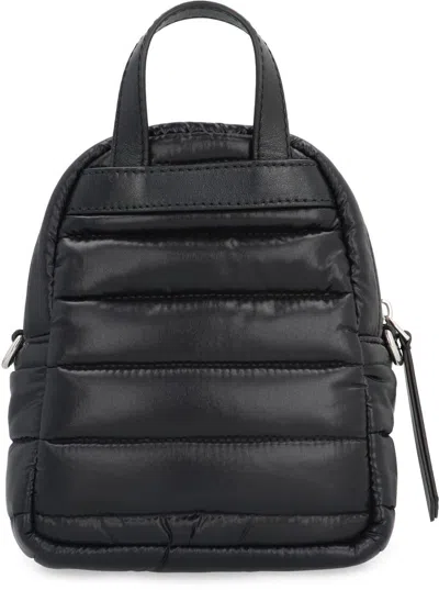 Shop Moncler Kilia Fabric Shoulder Bag In Black