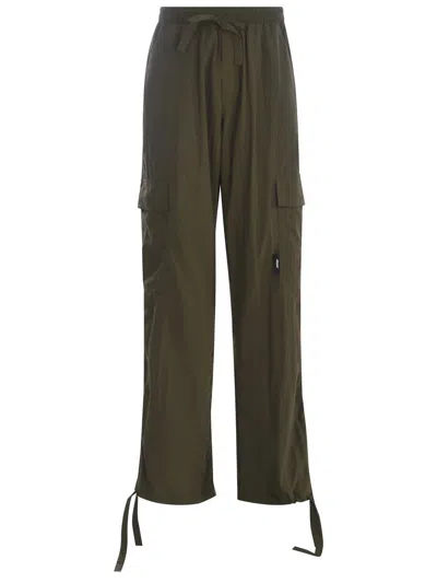 Shop Msgm Trousers Green