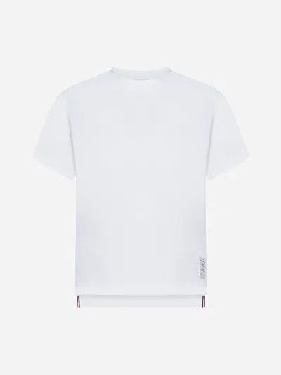 Shop Thom Browne Relaxed-fit Cotton T-shirt In White