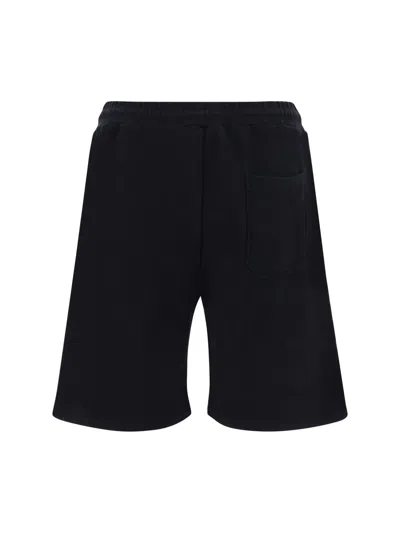 Shop Golden Goose Bermuda Shorts In Black/white