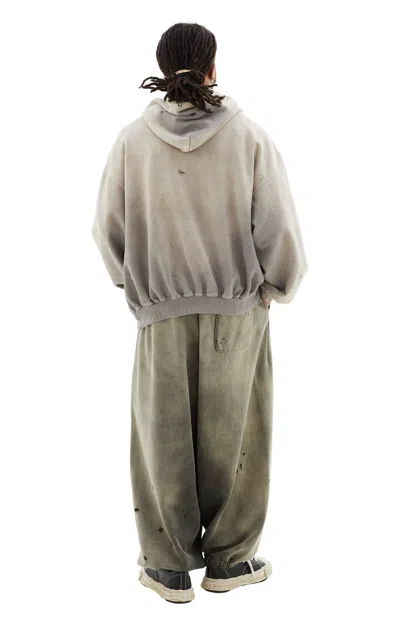 Marni Cotton Hoodie With Side Zips In 00b37 Opal