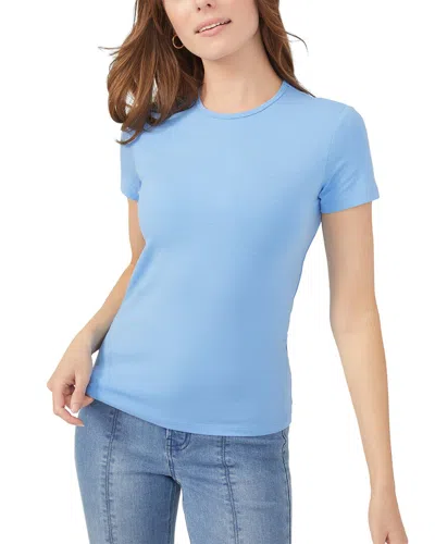 Shop J.mclaughlin J. Mclaughlin Solid Allie T-shirt In Blue