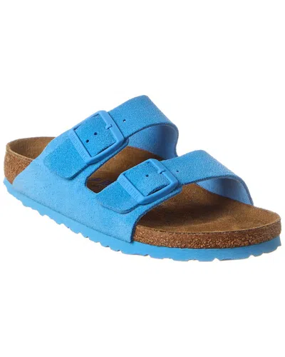 Shop Birkenstock Arizona Bs Narrow Fit Suede Sandal In Blue